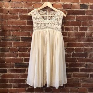 Free People Cream Dress